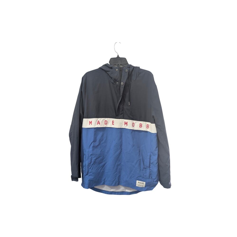 Made Mobb 3/4 Zip Pullover Size Medium Red White & Blue
